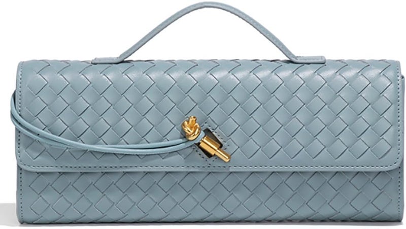 Upbull Trendy Woven Evening Clutch Purses Women Underarm Shoulder Handbag Cute Satchels Crossbody Purse PU Leather Wallet - Image 1